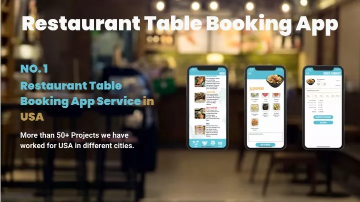 restaurant table booking app