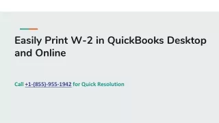 How to Print W-2 in QuickBooks Desktop and Online
