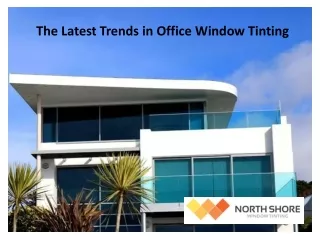 The Latest Trends in Office Window Tinting