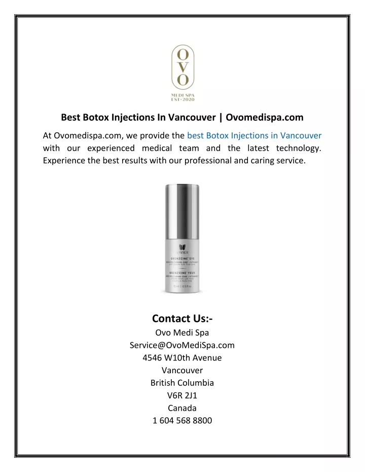 best botox injections in vancouver ovomedispa com