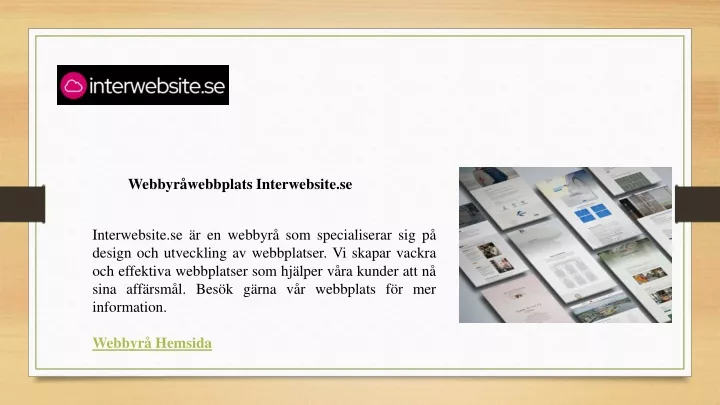 webbyr webbplats interwebsite se