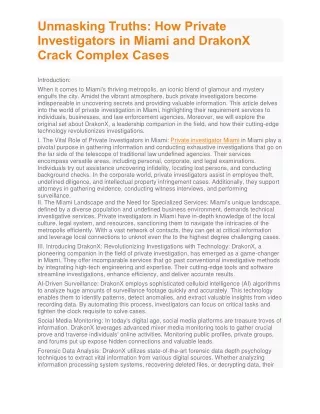 unmasking truths how private investigators