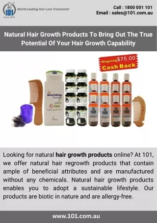 Natural Hair Growth Products To Bring Out The True Potential Of Your Hair Growth Capability
