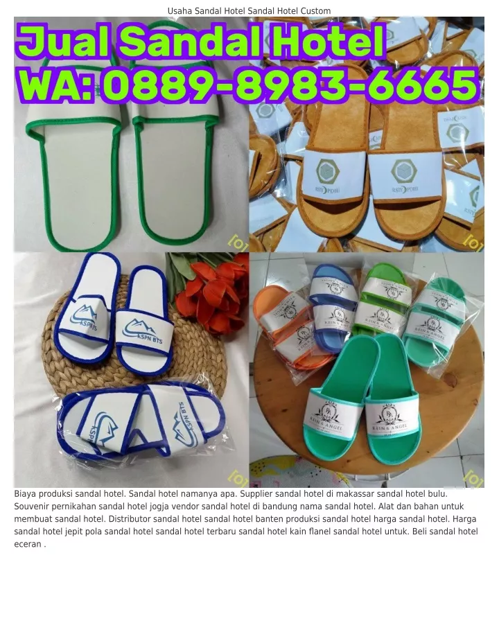 usaha sandal hotel sandal hotel custom