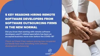 5 Key Reasons Hiring Software Developers from Software Outsourcing Firms is the New Normal