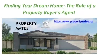 Finding Your Dream Home The Role of a Property Buyers Agent