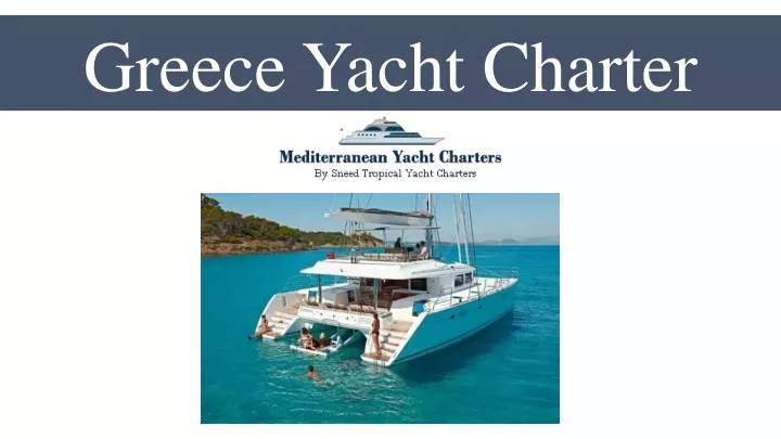 greece yacht charter