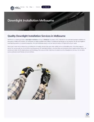 Downlight Installation Melbourne