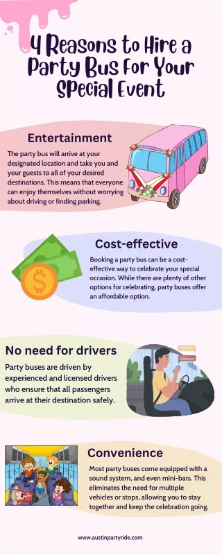 4 Reasons to Hire a Party Bus For Your Special Event