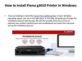 Install A Printer In Windows