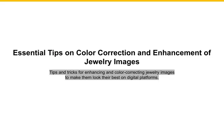 essential tips on color correction