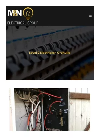 Level 2 Electrician Cronulla