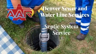 Denver Sewer and Water Lines - Septic System Service
