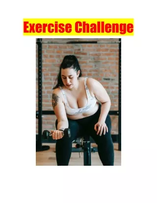 Exercise Challenge
