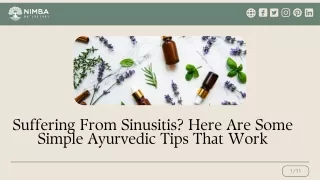 Suffering From Sinusitis Here Are Some Simple Ayurvedic Tips That Work