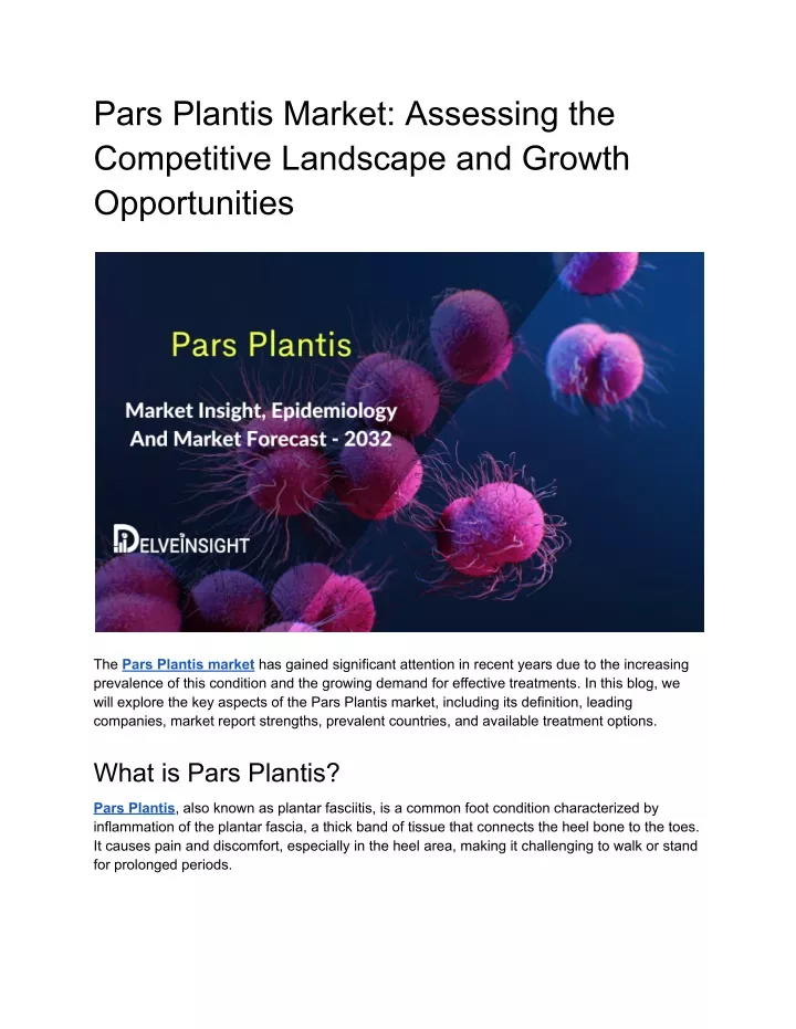 pars plantis market assessing the competitive