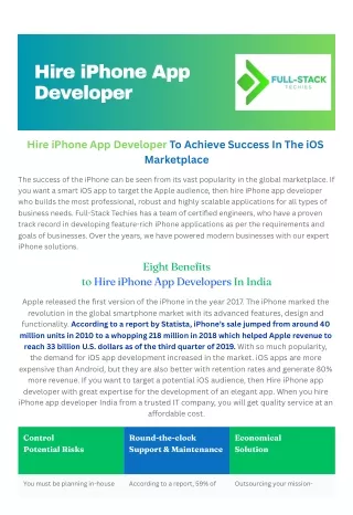 hire iphone app developer