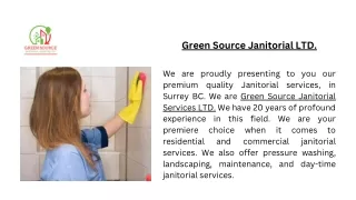 green source janitorial ltd