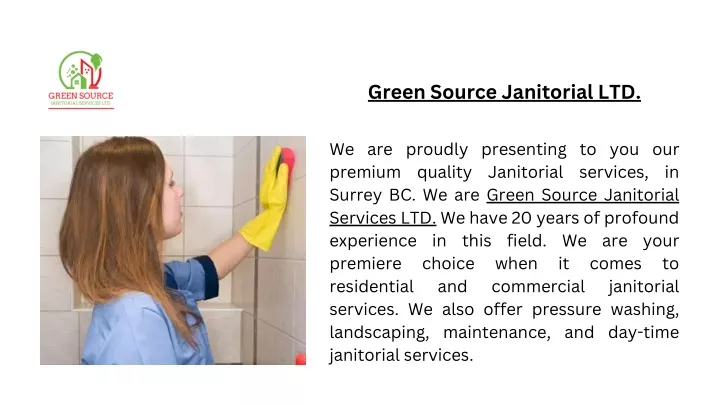 green source janitorial ltd