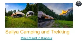 Sailya Camps - Mini Resort in Kinnaur
