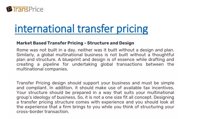 PPT International Transfer Pricing PowerPoint Presentation Free   International Transfer Pricing N 