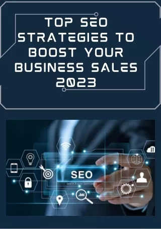 Top SEO Strategies to Boost Your Business Sales 2023