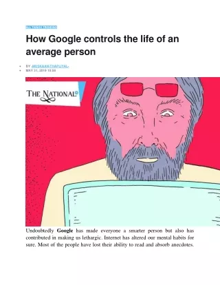 all things trending how google controls the life