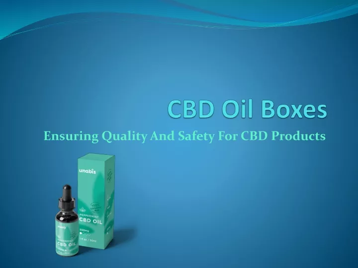 cbd oil boxes