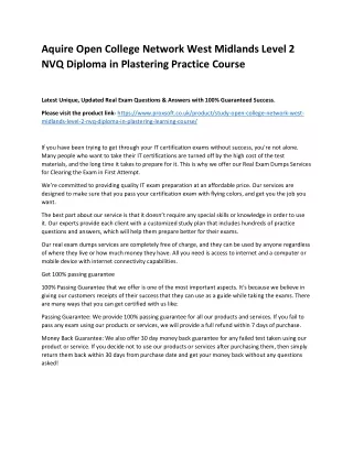 aquire open college network west midlands level