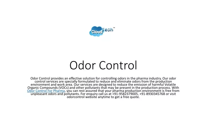 odor control