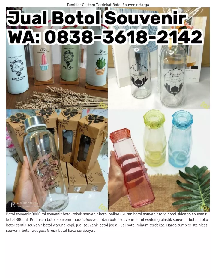 tumbler custom terdekat botol souvenir harga