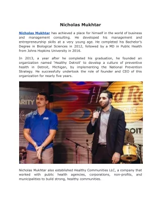nicholas mukhtar
