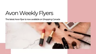 Avon Flyers: Great Deals on Beauty and Personal Care Products!
