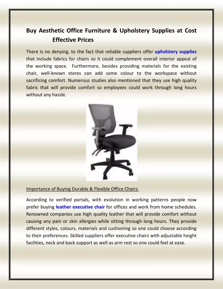 buy aesthetic office furniture upholstery