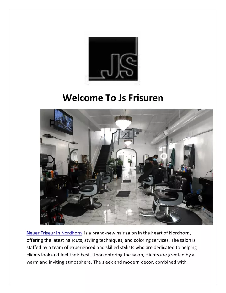 welcome to js frisuren