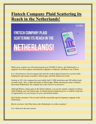 fintech company plaid scattering its reach