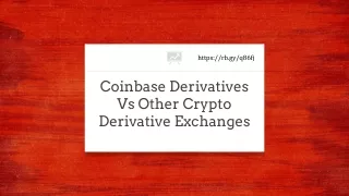coinbase derivatives vs other crypto derivative exchanges