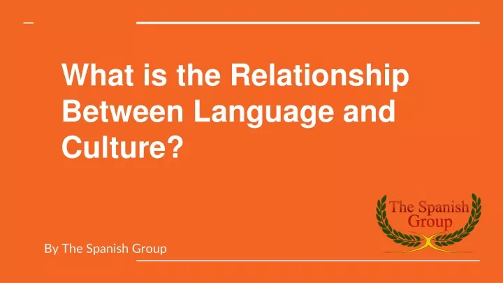 what is the relationship between language and culture