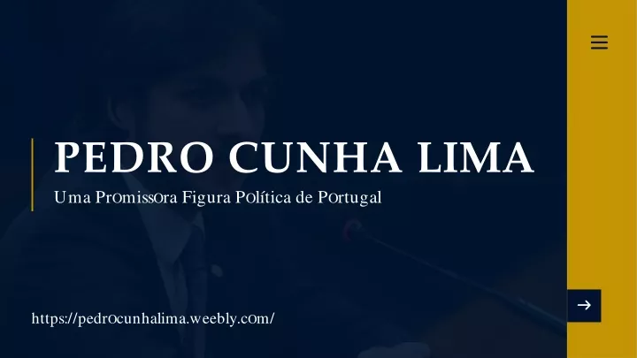 pedro cunha lima u m a p r o m i ss o r a f i g u r a p o l t i c a d e p o r t u g a l