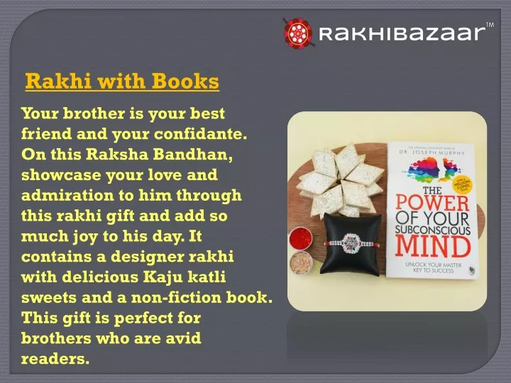 rakhi with books