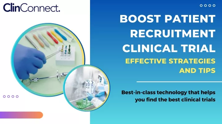 boost patient recruitment clinical trial