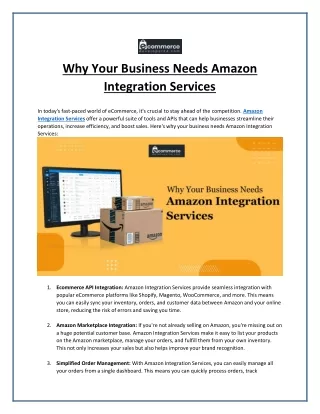 why your business needs amazon integration