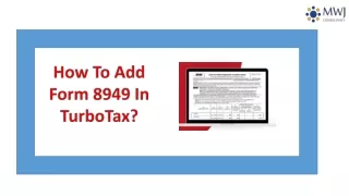 How To Add Form 8949 In TurboTax