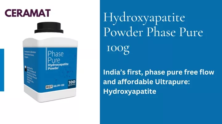 hydroxyapatite powder phase pure 100g