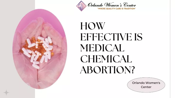 how effective is medical chemical abortion