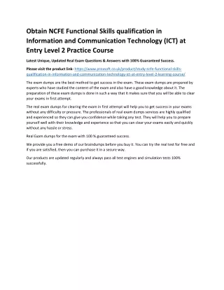obtain ncfe functional skills qualification