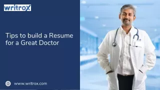 Tips to build a Resume for a Great Doctor