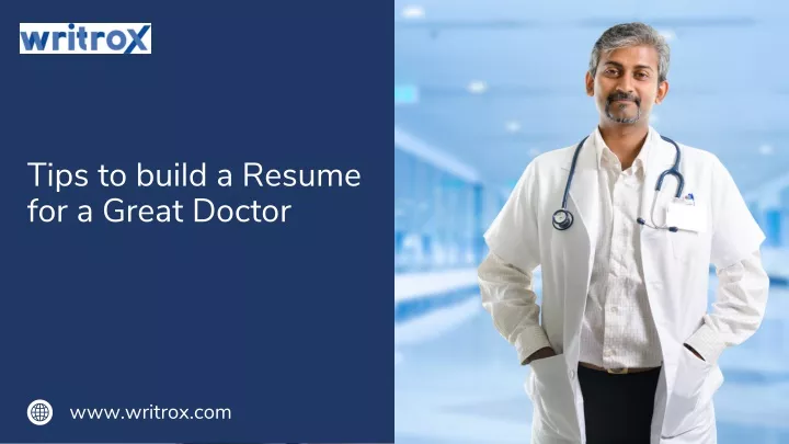 tips to build a resume for a great doctor