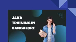 Java Training In Bangalore