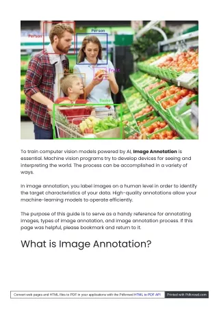 Image Annotation